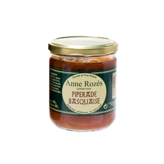 Plat cuisiné Piperade basquaise