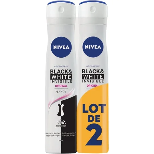 Black & white déodorant spray 48h femme anti-transpirant