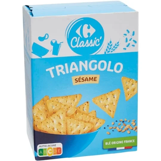 Biscuits apéritif Crackers sésame