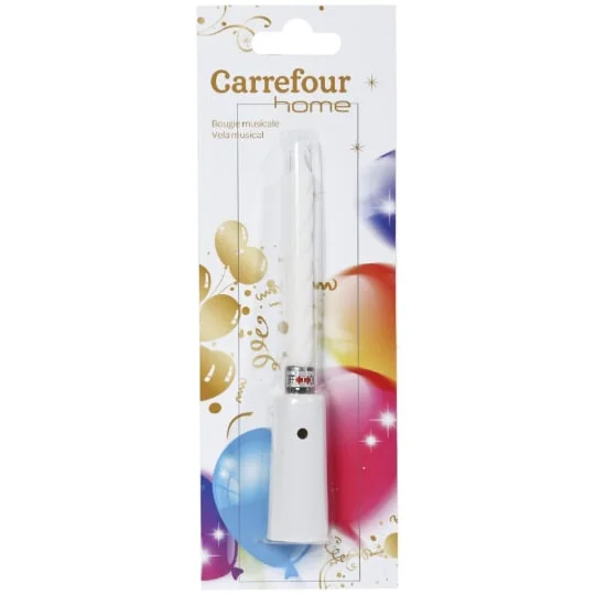 Bougie anniversaire musicale - modèle aléatoire