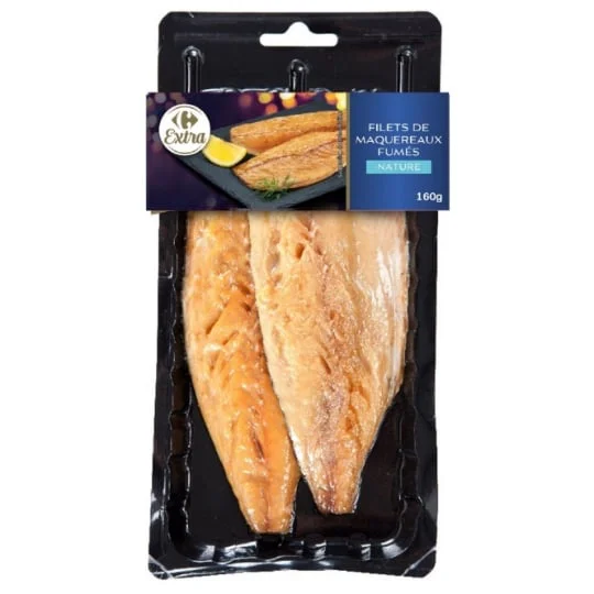 Filets de maquereaux fumés avec peau