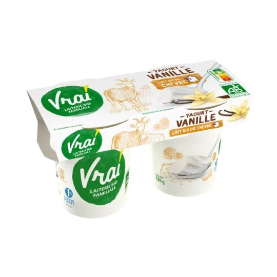 Yaourt de chèvre vanille Bio