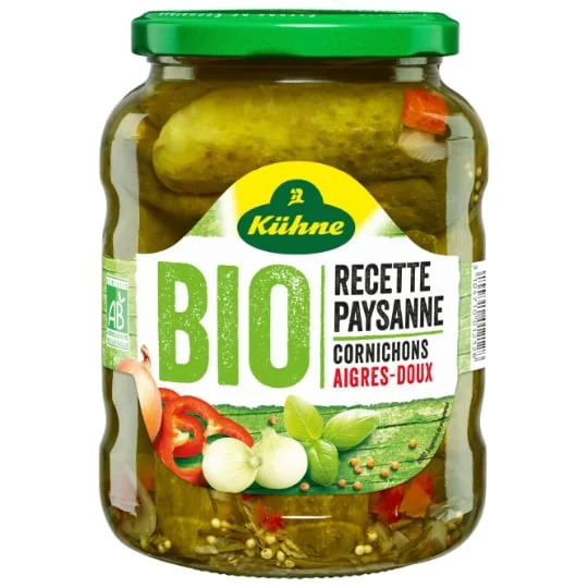 Cornichons aigres-doux paysanne Bio