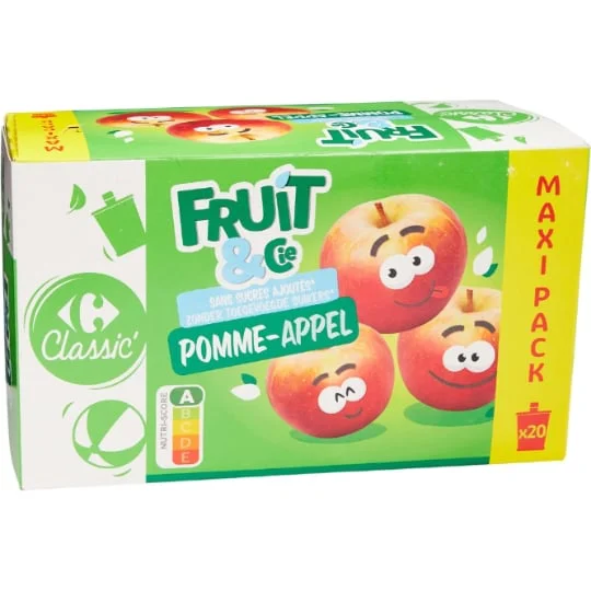 Compote pomme sans sucres ajoutés
