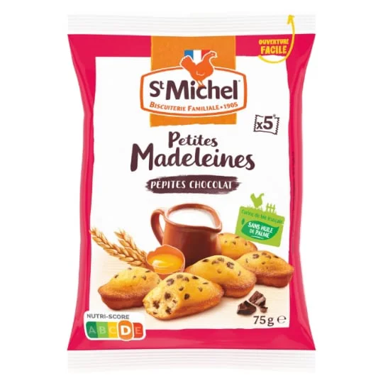 Madeleines Pépites Chocolat