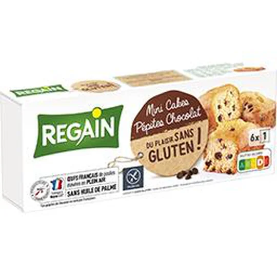 Mini Cakes pépites chocolat sans gluten
