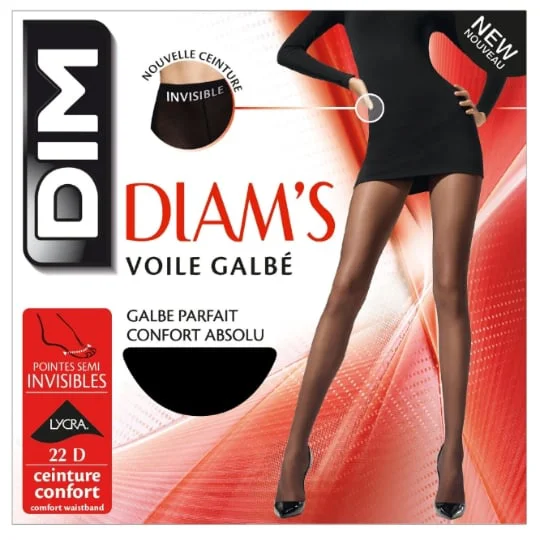 Collants Diam's Voile galbe Noir - Taille 4