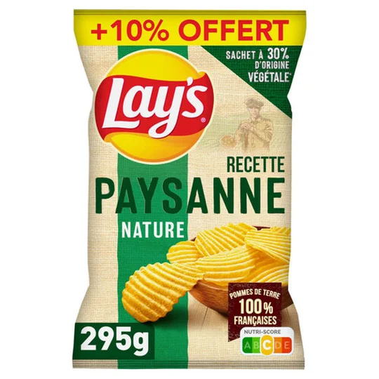 Chips recette paysanne nature