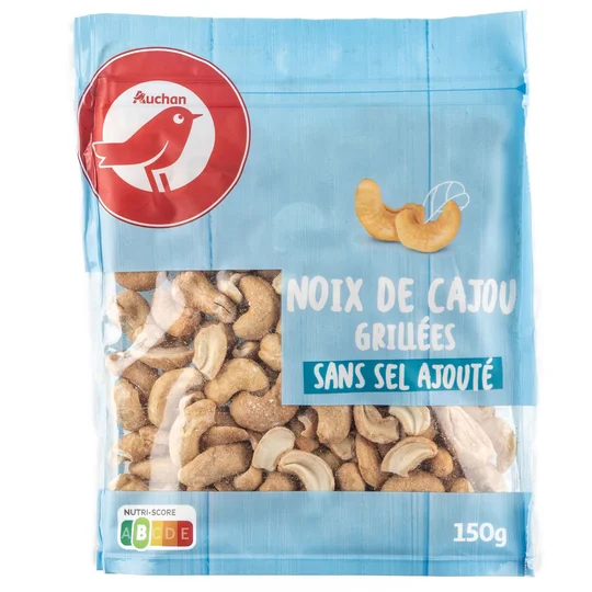 Noix de cajou grillées sans sel ajouté