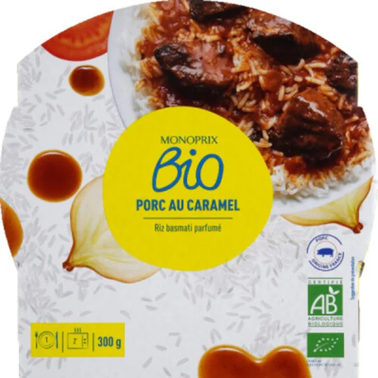 Porc au caramel, riz basmati parfumé