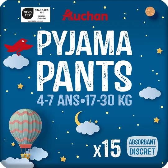 Couches culottes pyjama pants 4-7 ans (17-30kg)