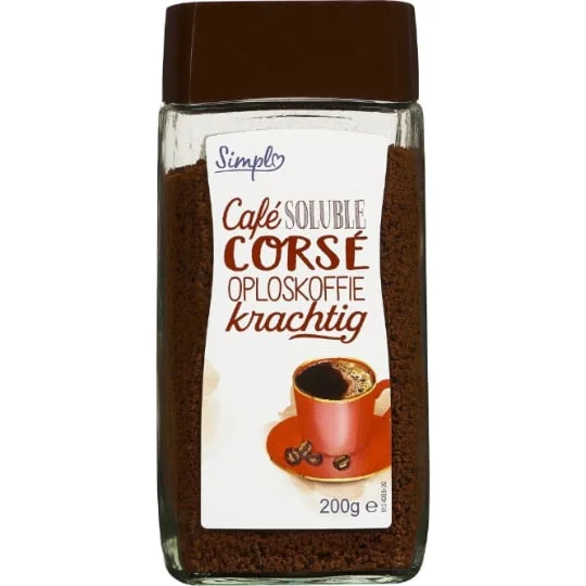 Café soluble corsé