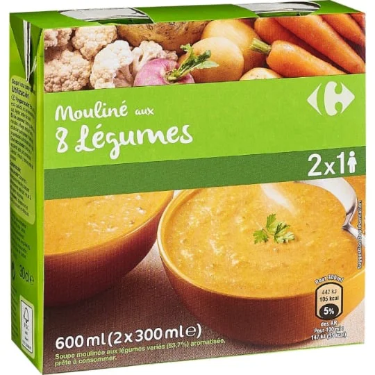 Soupe mouliné aux 8 légumes