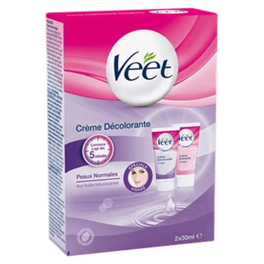 Crème décolorante spécial visage, peaux normales
