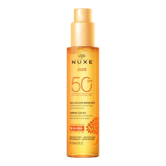 Huile Solaire Bronzante Spf50+ Visage et Corps