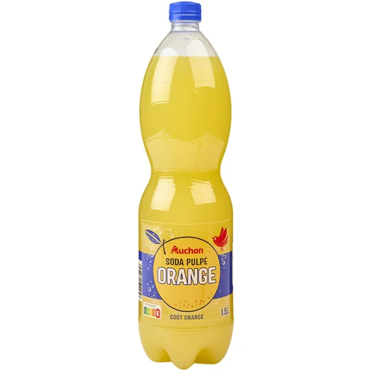 Boisson pulpée orange sans conservateur