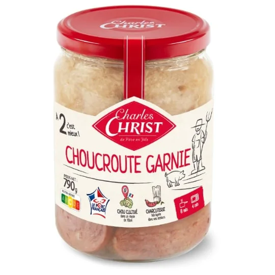 Plat cuisiné choucroute garnie