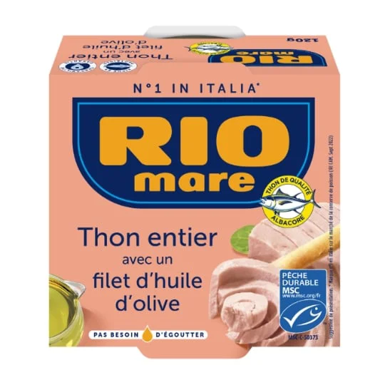 Thon entier huile d'olive