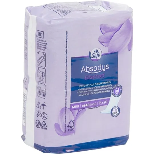 Serviettes fuites urinaires Mini