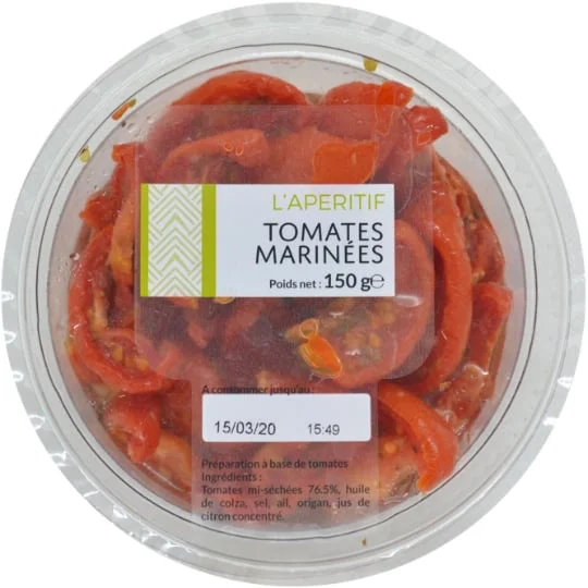 Tomates marinées
