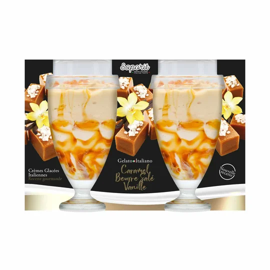 Glace coppa Caramel Beurre Salé x2