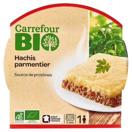 Plat cuisiné hachis parmentier bio