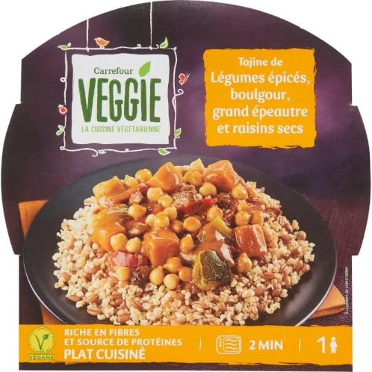 Plat cuisiné tajine de légumes