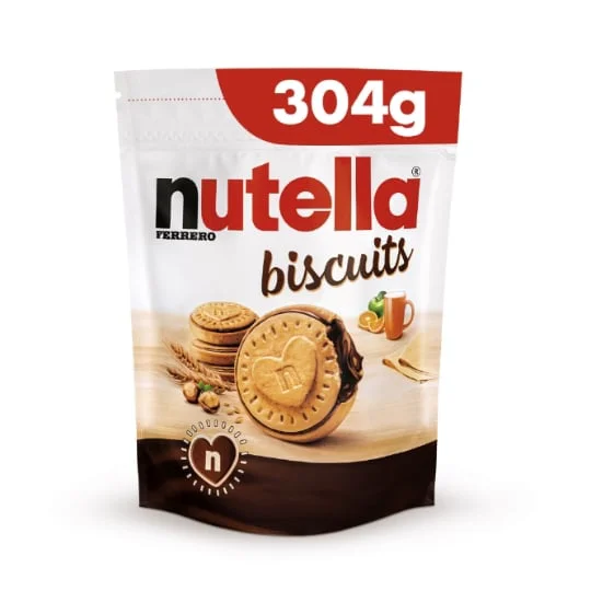 Biscuits fourrés pâte à tartiner aux noisettes et cacao