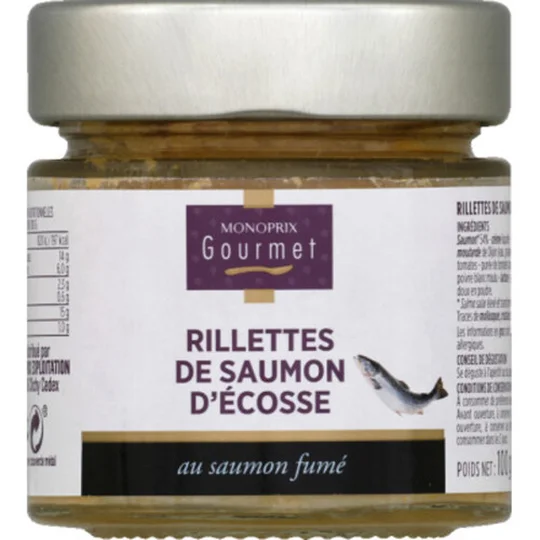 Rillettes de saumon d'Ecosse au saumon fumé
