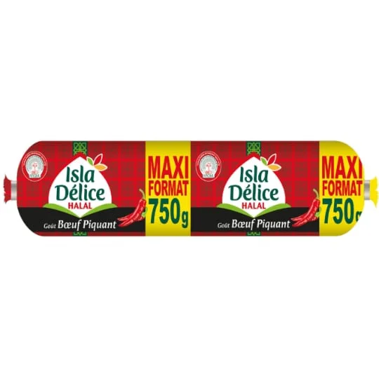 Saucisson halal goût boeuf piquant