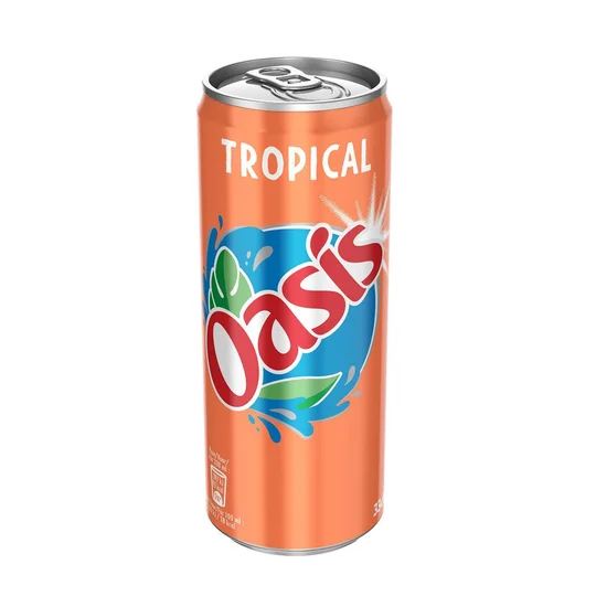 Boisson aux fruits goût tropical boîte slim