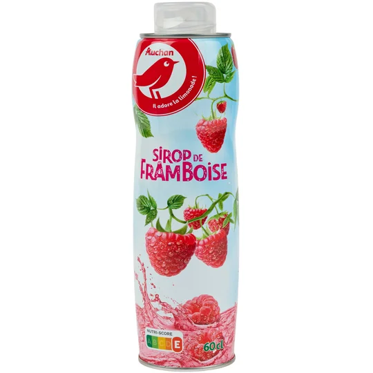 Sirop de framboise bidon métal