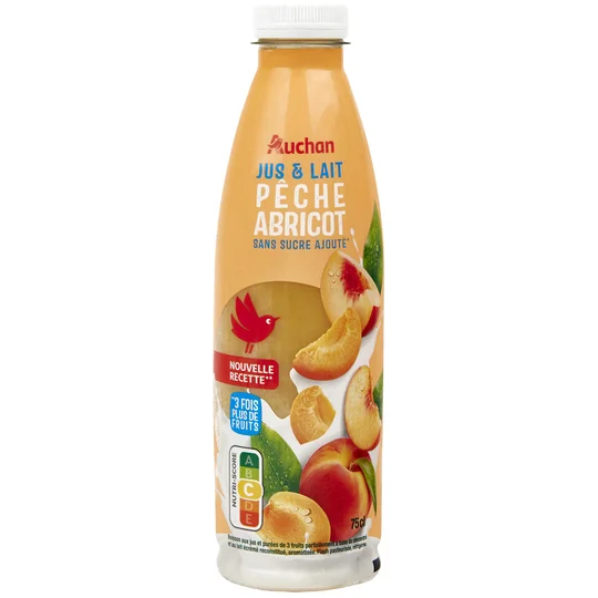 Jus lacté pêche abricot