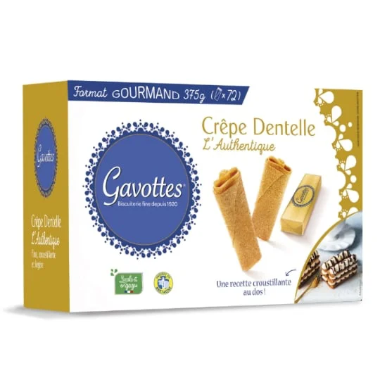 Biscuits crêpe dentelle nature