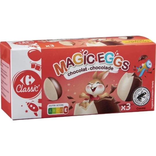 Chocolat de Pâques oeufs Magic Eggs avec jouet