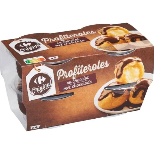 Dessert profiteroles au chocolat