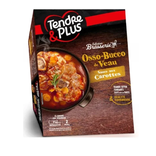 Plat cuisiné Osso Bucco de veau cuit