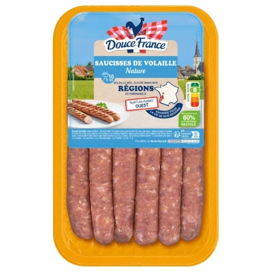 Saucisse de volaille nature x6