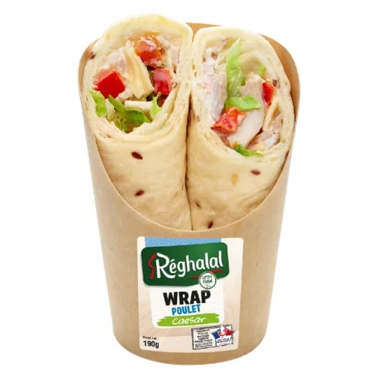 Wrap poulet Caesar Halal