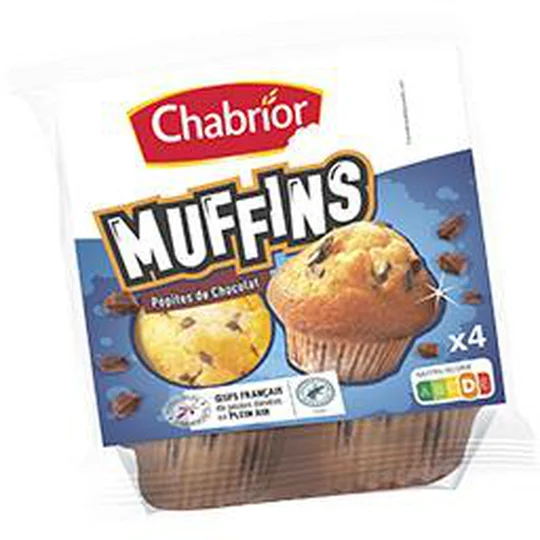 Muffins pépites de chocolat