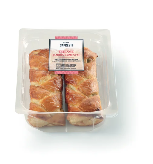 Tresse jambon fromage Sapresti