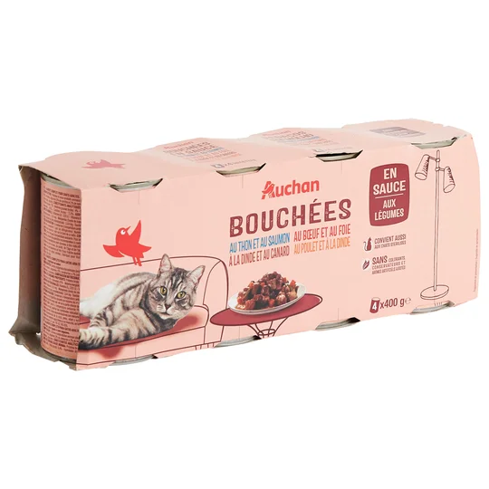 Bouchées en sauce multi variété pour chat