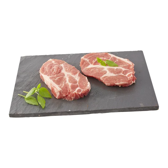 Côte de porc à l'échine sans os label rouge