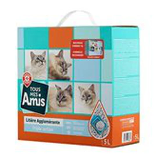 Litière chats Triple action blanche