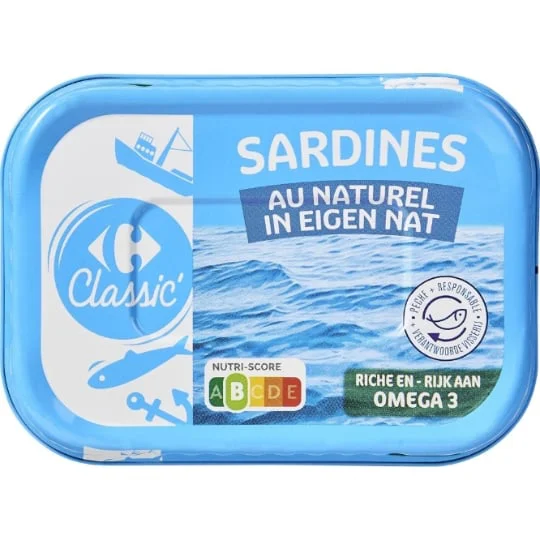Sardines au naturel