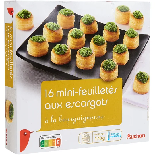 Mini feuilleté aux escargots à la Bourguignonne