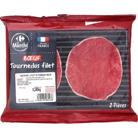 Viande bovine : 2x FILET*** tournedos à griller