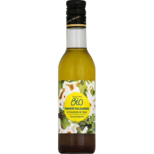 Sauce vinaigrette balsamique et moutarde de Dijon bio