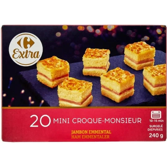 Mini croque-monsieur jambon emmental