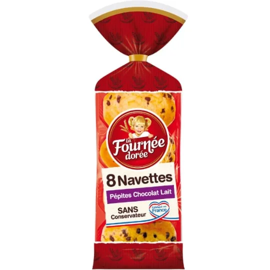 Navettes pépites chocolat lait